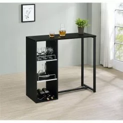 IDIMEX Bartisch PIAVA Mit Regal In Schwarz -Sideboards Verkäufe 13154 A0 1N