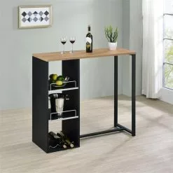 IDIMEX Bartisch PIAVA Mit Regal In Heller Wildeiche -Sideboards Verkäufe 13155 A0 1N