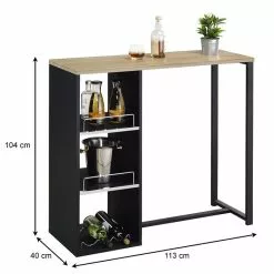 IDIMEX Bartisch PIAVA Mit Regal In Sonoma Eiche -Sideboards Verkäufe 13158 1