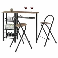 IDIMEX Bartisch STYLE Mit 2 Stühlen In Wildeiche