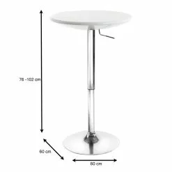 IDIMEX Bartisch Bistrotisch DOMINIK Weiß -Sideboards Verkäufe 13192 3