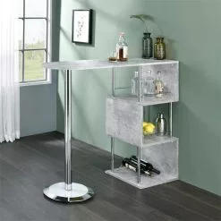 IDIMEX Bartisch VIGANDO Grau Mit Betonoptik Und Chrom -Sideboards Verkäufe 13230 1 N1