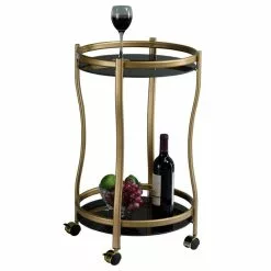 IDIMEX Servierwagen VEGA In Gold/schwarz