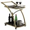IDIMEX Servierwagen EVO In Gold Mit Schwarzem Glas