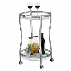 IDIMEX Servierwagen VEGA In Chrom/weiß