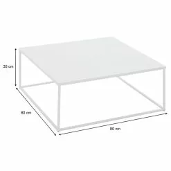 IDIMEX Couchtisch HILAR 80 X 80 Cm, Weiß -Sideboards Verkäufe 13820 5
