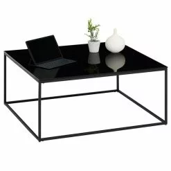 IDIMEX Couchtisch REFLECT Quadratisch In Schwarz