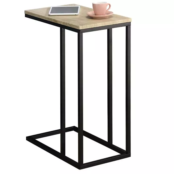 IDIMEX Beistelltisch DEBORA Rechteckig In Sonoma Eiche/schwarz 1 IDIMEX Beistelltisch DEBORA Rechteckig In Sonoma Eiche/schwarz