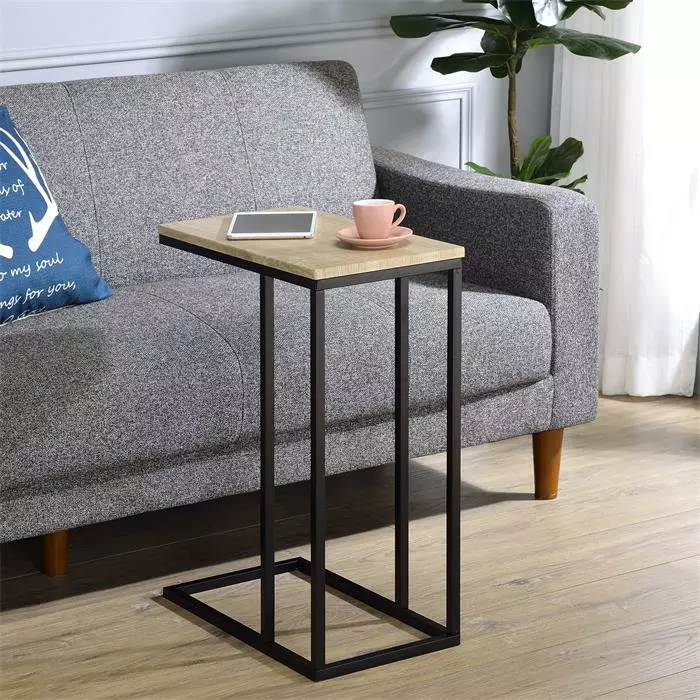 IDIMEX Beistelltisch DEBORA Rechteckig In Sonoma Eiche/schwarz 2 IDIMEX Beistelltisch DEBORA Rechteckig In Sonoma Eiche/schwarz – Bild 2