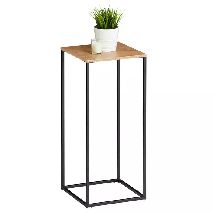 IDIMEX Blumenständer FLORA Aus Metall Tischplatte In Wildeiche 1 IDIMEX Blumenständer FLORA Aus Metall Tischplatte In Wildeiche