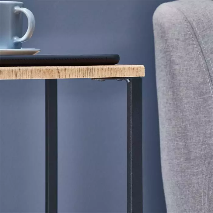 IDIMEX Blumenständer FLORA Aus Metall Tischplatte In Wildeiche 4 IDIMEX Blumenständer FLORA Aus Metall Tischplatte In Wildeiche – Bild 4