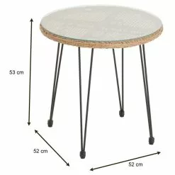 IDIMEX Beistelltisch PARAMO Mit Glasplatte -Sideboards Verkäufe 13945 5