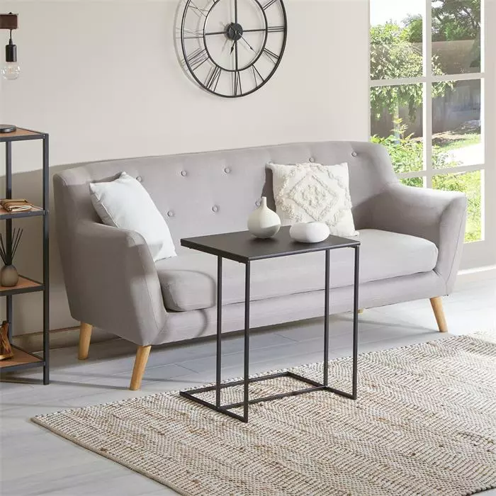 IDIMEX Beistelltisch VITORIO Rechteckig In Schwarz 6 IDIMEX Beistelltisch VITORIO Rechteckig In Schwarz – Bild 6