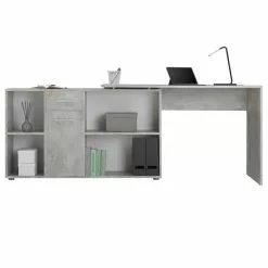 IDIMEX Eckschreibtisch CARMEN Mit Regalteil, Betonoptik -Sideboards Verkäufe 14705 1 N2
