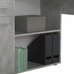 IDIMEX Eckschreibtisch CARMEN Mit Regalteil, Betonoptik -Sideboards Verkäufe 14705 5 N2
