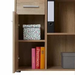 IDIMEX Eckschreibtisch ISOTTA Mit Regal In Sonoma Eiche -Sideboards Verkäufe 14711 5 N