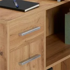 IDIMEX Eckschreibtisch ISOTTA Mit Regal In Wildeiche -Sideboards Verkäufe 14728 2 N