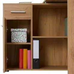 IDIMEX Eckschreibtisch ISOTTA Mit Regal In Wildeiche -Sideboards Verkäufe 14728 5 N