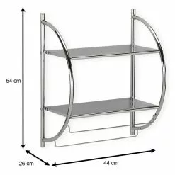 IDIMEX Badregal JANINE Aus Metall, 2 Ablagen -Sideboards Verkäufe 16031 2 N