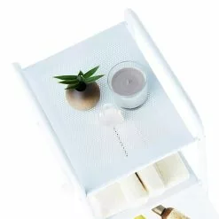 IDIMEX Rollcontainer GINA, 3 Schubladen Und 2 Böden In Weiß/transparent -Sideboards Verkäufe 16039 2 N