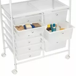 IDIMEX Badezimmerwagen MARITA Friseurwagen Mit 9 Schubladen, Weiß/weiß -Sideboards Verkäufe 16044 3