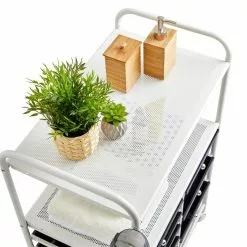 IDIMEX Badezimmerwagen MARITA Friseurwagen Mit 9 Schubladen, Weiß/schwarz -Sideboards Verkäufe 16045 2 N