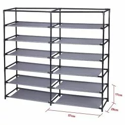 IDIMEX Stoffregal Schuhregal VIOLA, 12 Böden -Sideboards Verkäufe 16115 2 N1