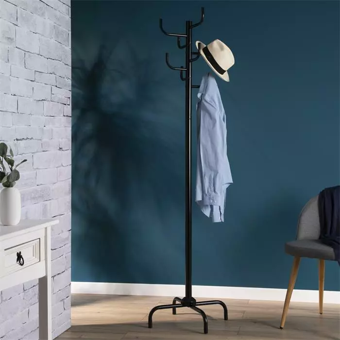 IDIMEX Kleiderständer KAKTUS Mit 8 Haken In Schwarz 5 IDIMEX Kleiderständer KAKTUS Mit 8 Haken In Schwarz – Bild 5