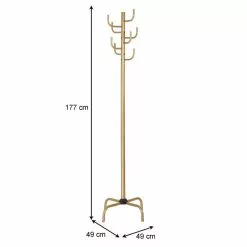 IDIMEX Kleiderständer KAKTUS Mit 8 Haken In Gold -Sideboards Verkäufe 18207 5