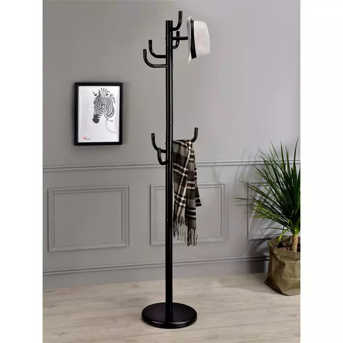 IDIMEX Kleiderständer MILA Mit 8 Kleiderhaken In Schwarz 2 IDIMEX Kleiderständer MILA Mit 8 Kleiderhaken In Schwarz – Bild 2