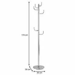 IDIMEX Kleiderständer MILA Mit 8 Kleiderhaken In Chrom -Sideboards Verkäufe 18239 4 N