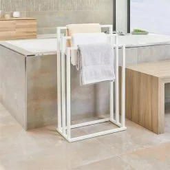 IDIMEX Handtuchhalter KUNO Weiß Mit 3 Handtuchstangen -Sideboards Verkäufe 18358 AC0