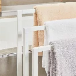 IDIMEX Handtuchhalter KUNO Weiß Mit 3 Handtuchstangen -Sideboards Verkäufe 18358 AC2