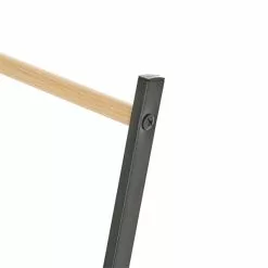 IDIMEX Handtuchhalter FLAVIA Mit 3 Stangen Aus Metall In Schwarz/natur -Sideboards Verkäufe 18364 2 N