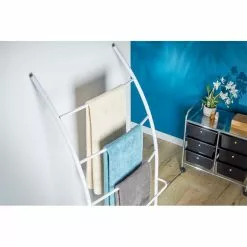 IDIMEX Handtuchhalter EDY Mit 5 Handtuchstangen Weiß/Sonoma Eiche -Sideboards Verkäufe 18370 A2