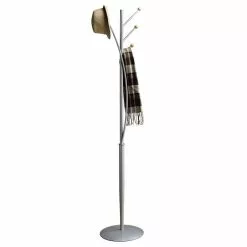 IDIMEX Kleiderständer JENNY Alufarben Lackiert