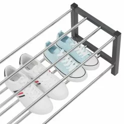 IDIMEX Schuhregal DUBLIN Mit 2 Böden In Grau -Sideboards Verkäufe 18463 2