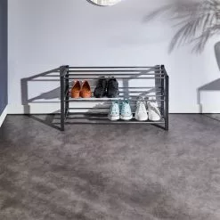 IDIMEX Schuhregal DUBLIN Mit 3 Böden In Grau -Sideboards Verkäufe 18466 A0 N2