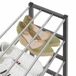 IDIMEX Schuhregal DUBLIN Mit 4 Böden In Grau -Sideboards Verkäufe 18469 2