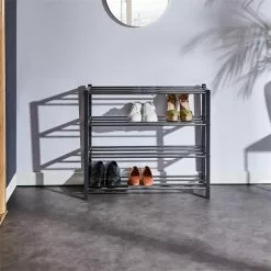 IDIMEX Schuhregal DUBLIN Mit 4 Böden In Grau -Sideboards Verkäufe 18469 A0 N2