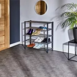 IDIMEX Schuhregal DUBLIN Mit 5 Böden In Grau -Sideboards Verkäufe 18472 A0 N1