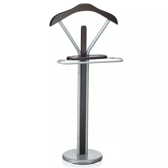 IDIMEX Herrendiener FABIO In Braun/alufarben 1 IDIMEX Herrendiener FABIO In Braun/alufarben