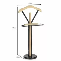 IDIMEX Herrendiener MATTEO Mit Ablage Und Bügelteil, In Schwarz/Sonoma Eiche -Sideboards Verkäufe 30561 2