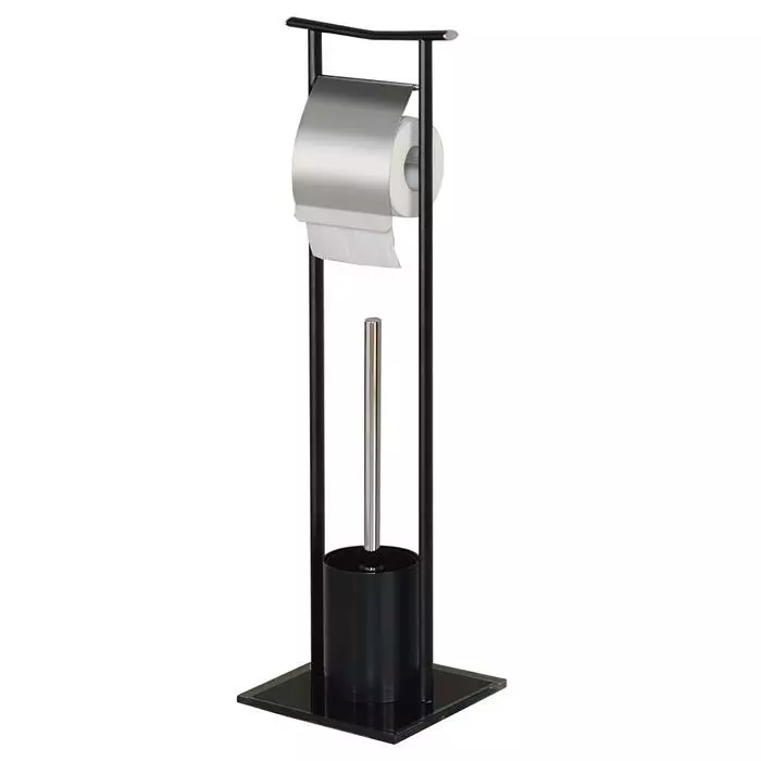 IDIMEX Toilettenpapierhalter ONA In Schwarz, Freistehend 1 IDIMEX Toilettenpapierhalter ONA In Schwarz, Freistehend