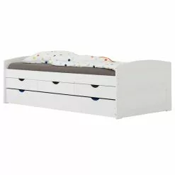 IDIMEX Bett Mit Stauraum JESSY 90x200 Cm, Mit Ausziehbett In Weiß -Sideboards Verkäufe 5052 3