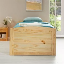 IDIMEX Bett Mit Stauraum JESSY 90x190 Cm, Mit Ausziehbett In Natur -Sideboards Verkäufe 5056 AC1