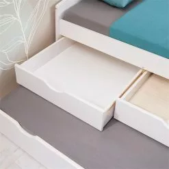 IDIMEX Bett Mit Stauraum JESSY 90x190 Cm, Mit Ausziehbett In Weiß -Sideboards Verkäufe 5058 AC6