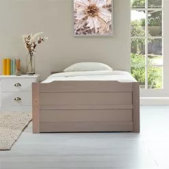 IDIMEX Ausziehbett LORENA 90x190 Cm, Kiefer Massiv In Taupe 8 IDIMEX Ausziehbett LORENA 90x190 Cm, Kiefer Massiv In Taupe -Sideboards Verkäufe 5088 AC1