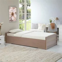 IDIMEX Ausziehbett LORENA 90x190 Cm, Kiefer Massiv In Taupe 9 IDIMEX Ausziehbett LORENA 90x190 Cm, Kiefer Massiv In Taupe -Sideboards Verkäufe 5088 AC2