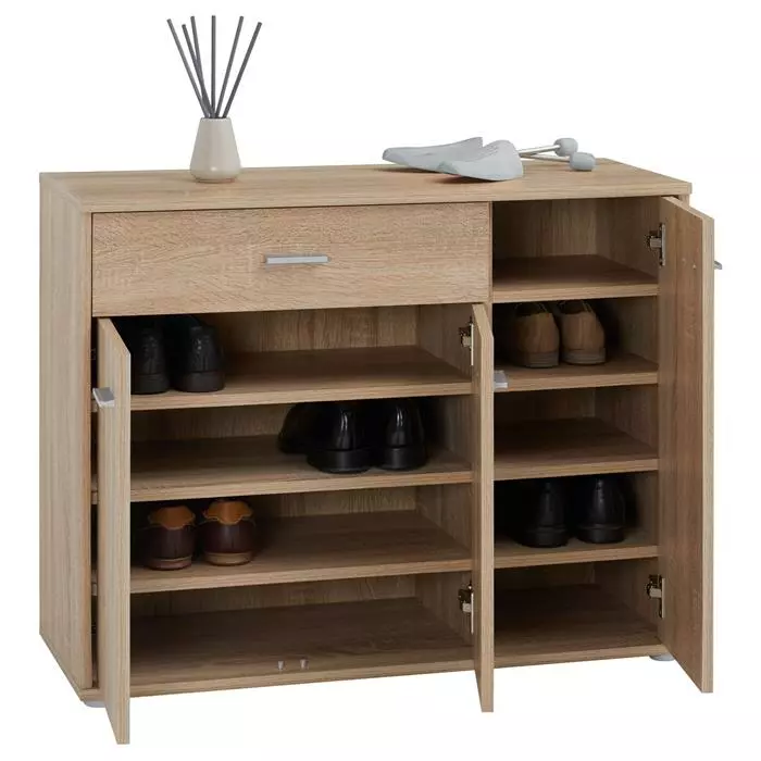 CARO-Möbel Schuhschrank DEUSTO In Sonoma Eiche 3 CARO-Möbel Schuhschrank DEUSTO In Sonoma Eiche – Bild 3